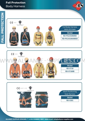 Full Body Harness Built-in Lanyard & Large Hook