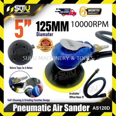AS120D / AS-120D 5" / 125MM Pneumatic Air Sander / Sander Udara Pneumatik / ĥ 10000RPM