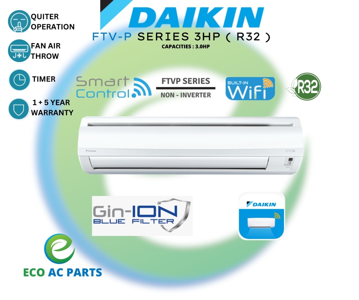 Daikin FTV-P Series 3HP (R32) DAIKIN Air-Cond Home Air Cond Brands & Model Choose Sample / Pattern Chart