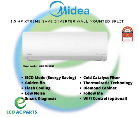 Midea 1.5HP Xtreme Save Inverter Wall Mounted Split