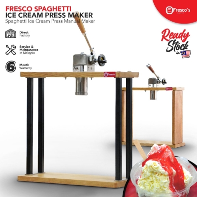 Fresco Spaghetti Ice Cream Press Maker Gelato Noodle Ice Cream Maker