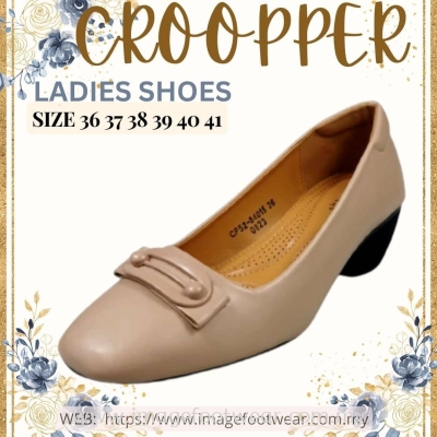  CROOPPER Ladies 1.5 inch Heel Shoes -CS-52-84015- BEIGE Colour