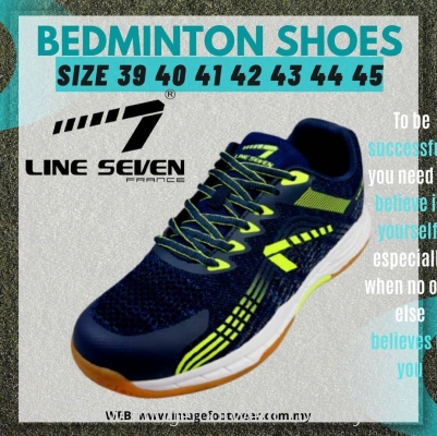 LINE 7 Men Sport Badminton Shoes -CS-2163-NAVY Colour