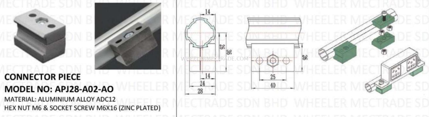 APJ-A02-AO CONNECTOR PIECE