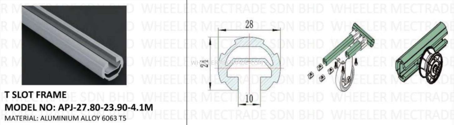 APJ-27.80-23.90 T SLOT FRAME