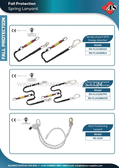 Spring Lanyard / Work Positioning Lanyard