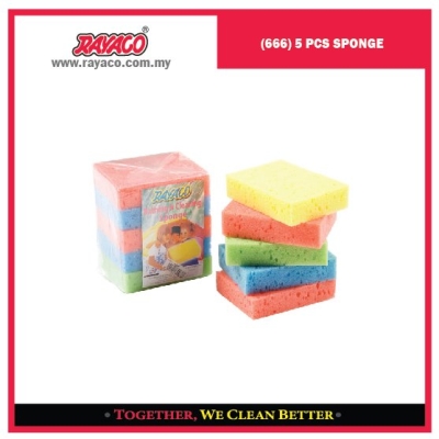 (666) 5 PCS SPONGE