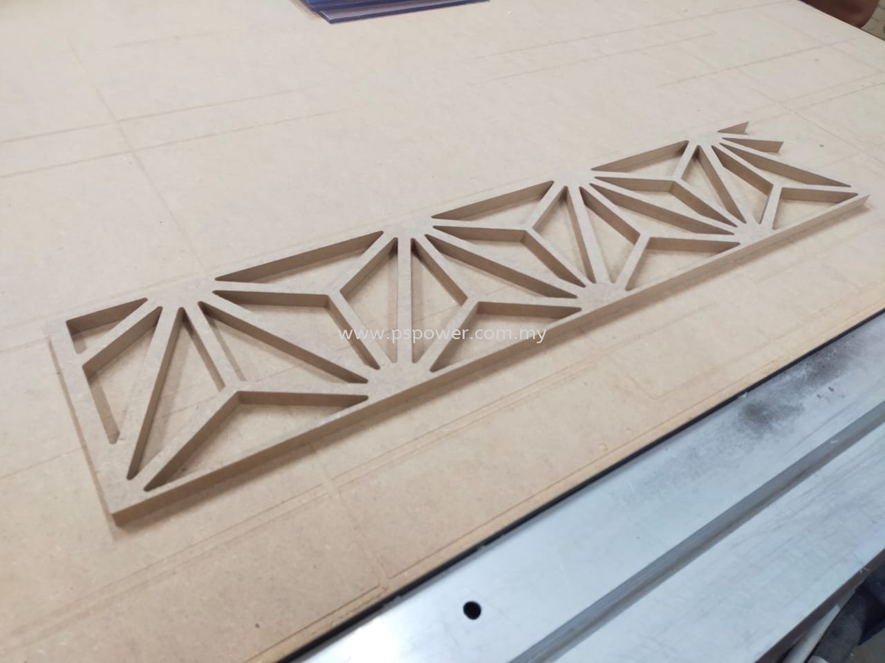 Router cutting on wood