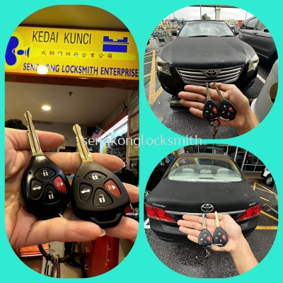 duplicate Toyota Camry car key remote control 