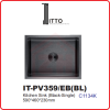 ITTO PVD EMBOSSED TECHNOLOGY IT-PV359/EB(BL) ITTO PVD EMBOSSED TECHNOLOGY KITCHEN SINK KITCHEN APPLIANCES
