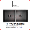 ITTO PVD EMBOSSED TECHNOLOGY IT-PV384/EB(BL) ITTO PVD EMBOSSED TECHNOLOGY KITCHEN SINK KITCHEN APPLIANCES