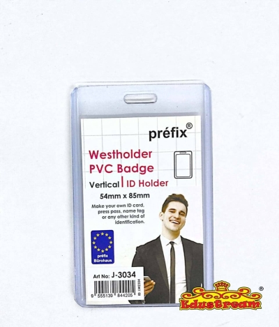 WESTHOLDER PVC BADGE 54MM x 85MM (V) J-3034