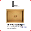 ITTO PVD Embossed Technology IT-PV359/EB(G) ITTO PVD EMBOSSED TECHNOLOGY KITCHEN SINK KITCHEN APPLIANCES