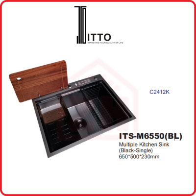 ITTO Single Multiple Kitchen Sink (304) ITS-M6550(BL)