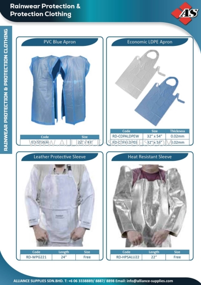 PVC Blue Apron / Economic LDPE Apron / Leather Protective Sleeve / Heat Resistant Sleeve