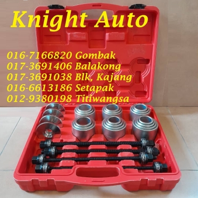 KGT 28pcs Car Tools Bush Bearing Tools Set Automotive Removal Manual Garage Kit Bush Bearing Tools Press ID34533 ID34923