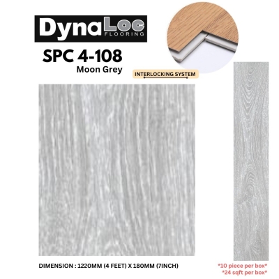 4mm SPC Click Flooring - Moon Grey (SPC4-108)