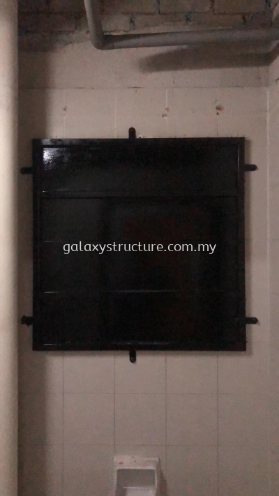 Progress done Emergency case immediately settled:To dismantle old damage window grille,fabrication and install new heavy duty window grille with plate paint - Bukit Tinggi 