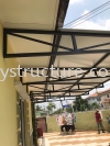 Progress done:To fabrication and install new skylight Acp awning paint - Klang Panel Komposit Aluminium