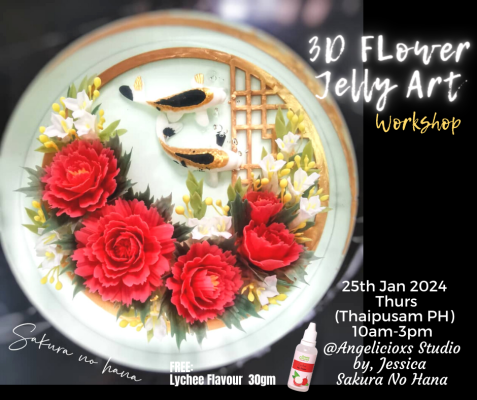 CNY Theme 3D Jelly Cake Workshop with Koi