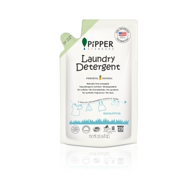 Pipper Standard Laundry Detergent Refill Pouch - Eucalyptus (12 x 750ml)