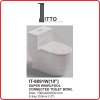 ITTO Super Whirlpool Connected Toilet Bowl IT-8891W(10") ITTO WATER CLOSET WATER CLOSET BATHROOM