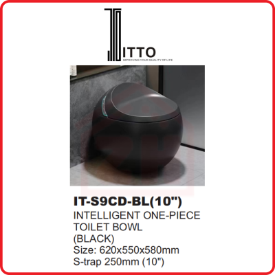 ITTO Intelligent One-Piece Toilet Bowl IT-S9CD-BL(10")