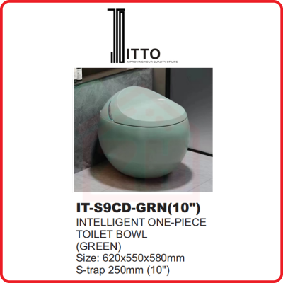 ITTO Intelligent One-Piece Toilet Bowl IT-S9CD-GRN(10")