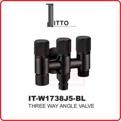 ITTO Three Way Angle Valve IT-W1738J5-BL