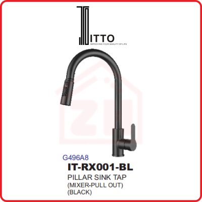 ITTO Pillar Sink Tap IT-RX001-BL