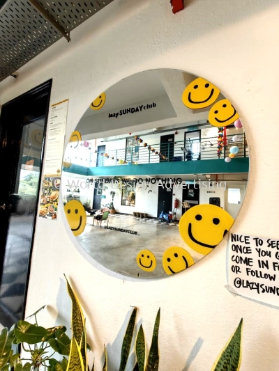 Custom-made Customised Company Logo Mirror Sticker at Klang Valley, PJ, Taipan USJ, Subang, Botanic, Bukit Tinggi, Bayu Tinggi, KL, Restaurant, Cafe, Kindergarten, Tadika