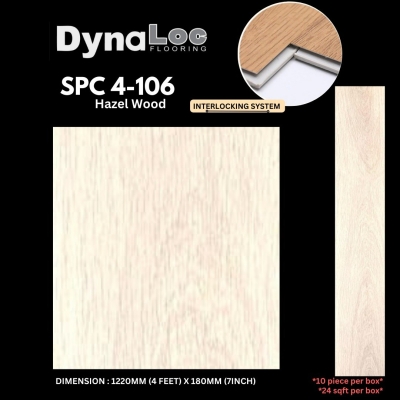 SPC Flooring SPC Vinyl Click 4mm - Hazel Wood ( SPC4-106 )