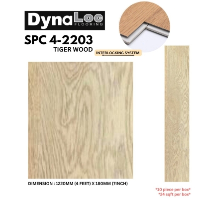 SPC Flooring SPC Vinyl Click 4mm - Tiger Wood ( SPC4-2203 )