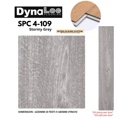 SPC Flooring SPC Vinyl Click 4mm - Stormy Grey ( SPC4-109 ) 