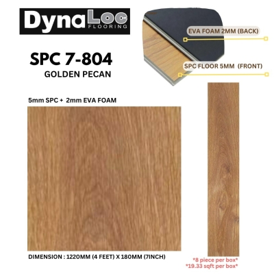 SPC Flooring SPC Vinyl Click 7mm - Golden Foam ( SPC7-804 )