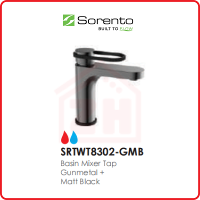 SORENTO Basin Mixer Tap SRTWT8302-GMB