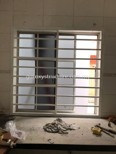 Progress done:To fabrication and install whole house new window grille paint - Klang 