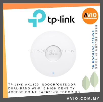 TP-LINK AX1800 Indoor/Outdoor Dual-Band Wi-Fi 6 High Density Access Point EAP623-Outdoor HD