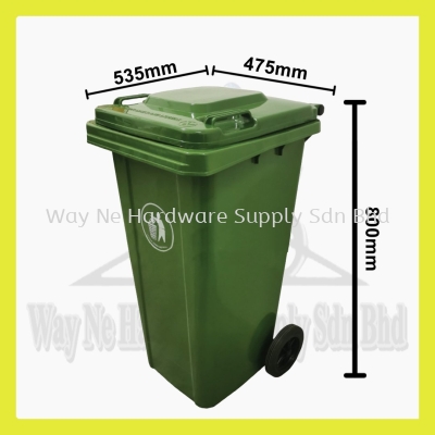 Bell 100L Green Mobile Garbage Bin