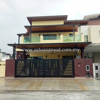 Balcony With 12mm Tempered Glass Green 