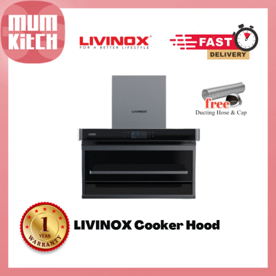 LIVINOX LCH-COPPERPLUS-90SS 1750m3h L Shape Cooker Hood