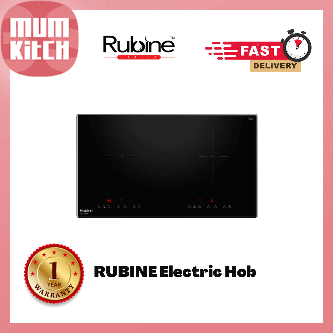 RUBINE RIH-VELOCE44-BL 2 Burner Induction Electric Hob Rubine Electrical Hobs / Induction Cooker Electrical Hobs / Induction Cooker Choose Sample / Pattern Chart