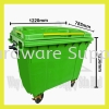 660L Mobile Garbage Bin Industrial Wheelie Garbage Bin Industrial Garbage Bin Garbage Bin