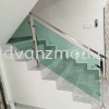 Stainless Steel Staircase Glass Railing With 12mm Tempered Glass  Stainless Steel Glass Railing