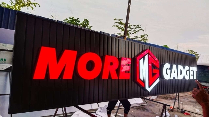 SHOPFRONT 3D LED BOX UP FRONTLIT LETTERING SIGNBOARD SUPPLIER AT TAMAN MEGA JAYA, TAMAN SERAYA