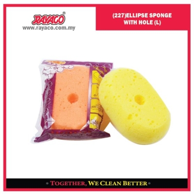 (227) ELLIPSE SPONGE WITH HOLE (L)