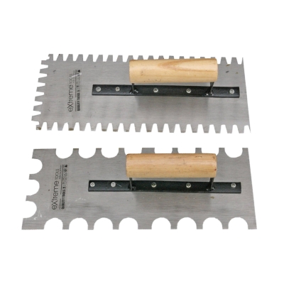 Big Teeth Trowel/ Small Teeth Trowel (Coarse/ Fine) (4-1/2 Inches) - 00066A/ 00066C