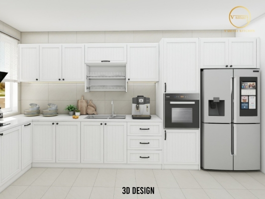 Aluminium Body Kitchen Cabinet 