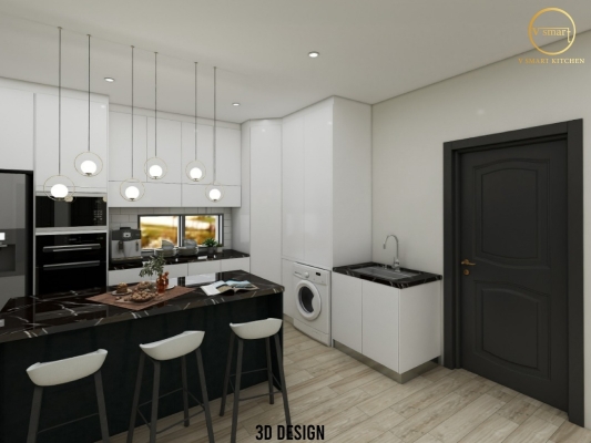 Kabinet Dapur Pintu Kaca