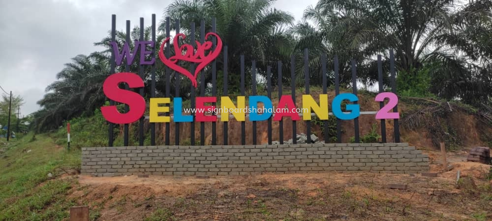 We Love Selendang 2 3D Box Up Signage Signboard at Selendang  Kuala Lumpur(KL), Banting, Shah Alam 3D Supply, Signage.